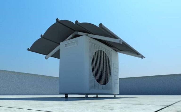 نصب سایبان بر سر کولر